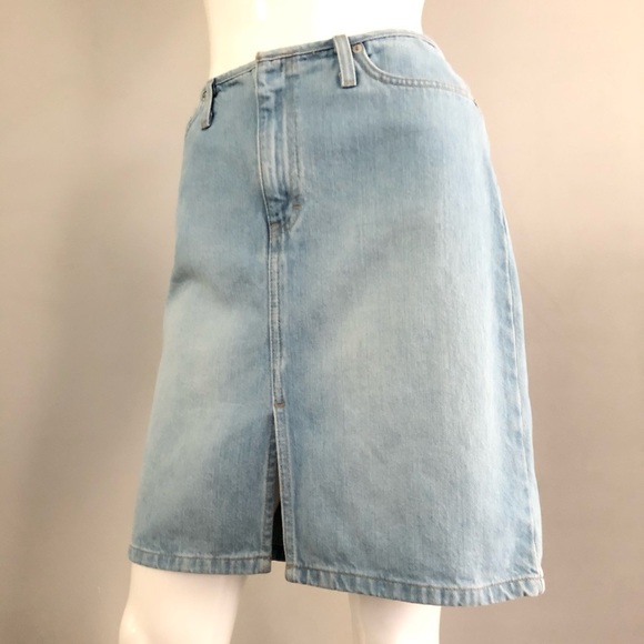 blue denim skirts